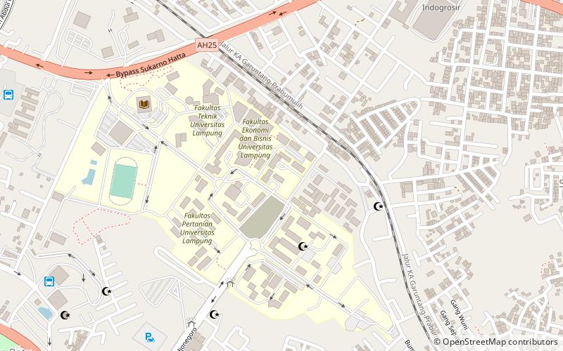 Lampung University location map