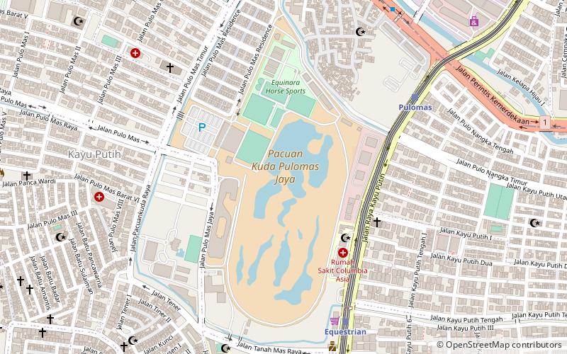 jakarta international equestrian park dzakarta location map