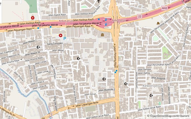 indosiar sendemast jakarta location map