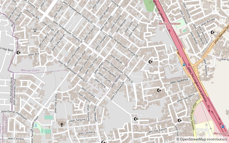 south meruya tangerang location map