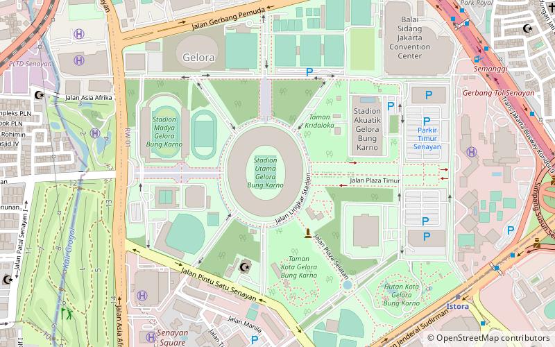 Gelora Bung Karno Sports Complex location map