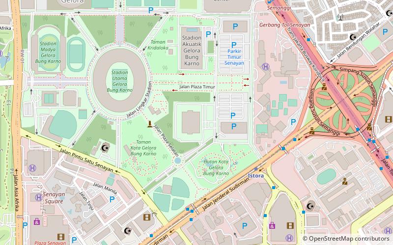 Istora Senayan location map