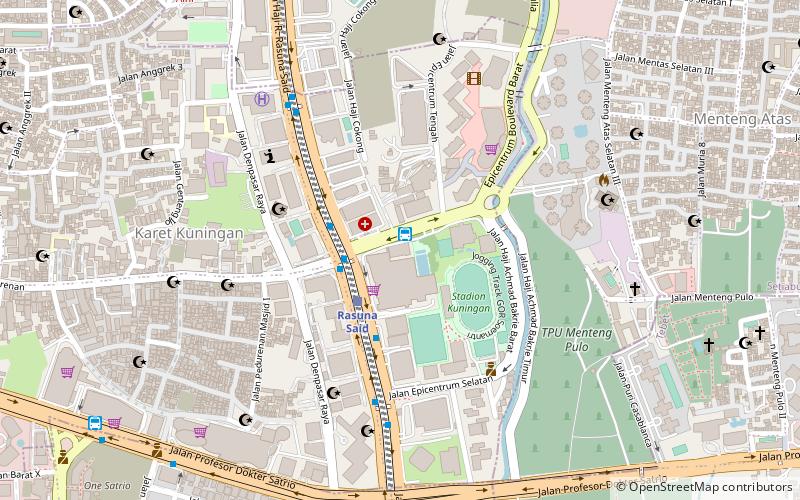 Universitas Bakrie location map