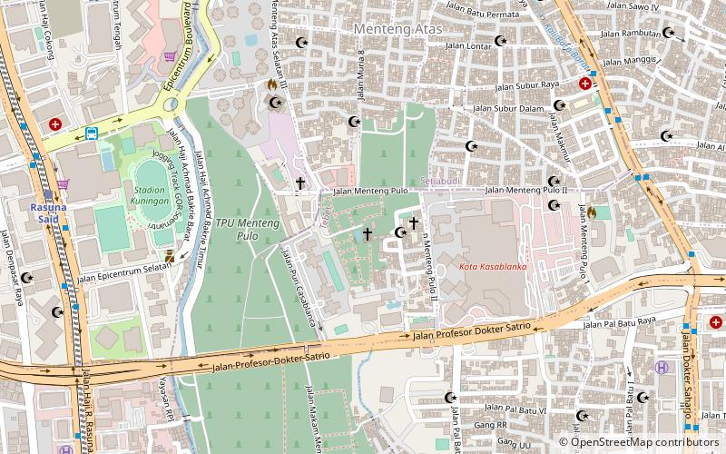 Menteng Pulo Cemetery location map