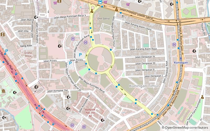 world capital tower yakarta location map