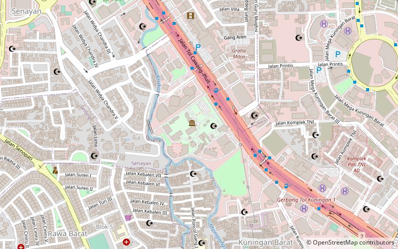 Satriamandala Museum location map