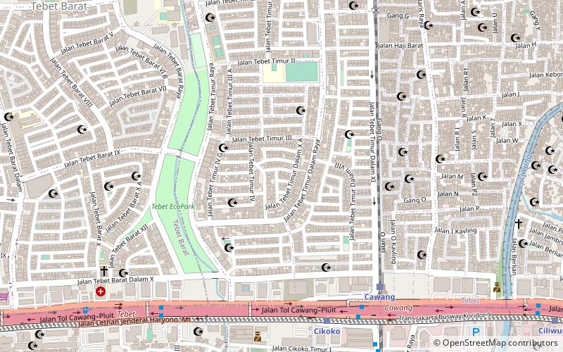 Tebet Honda Park location map