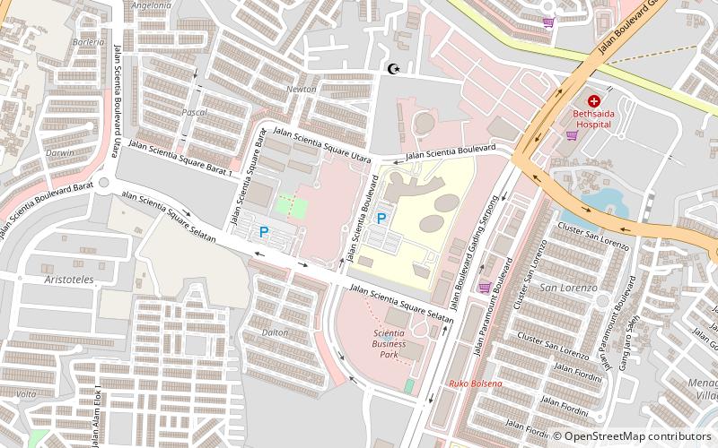 Universitas Multimedia Nusantara location map