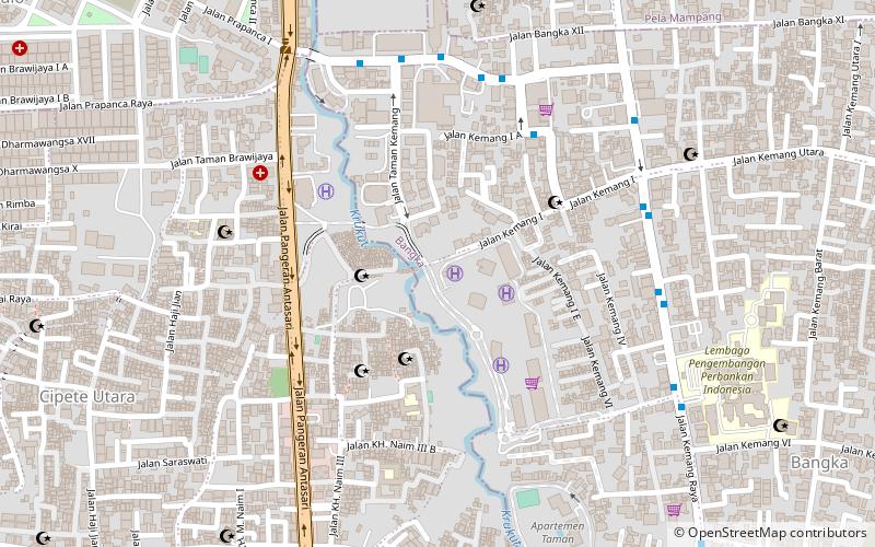 kemang village dzakarta location map