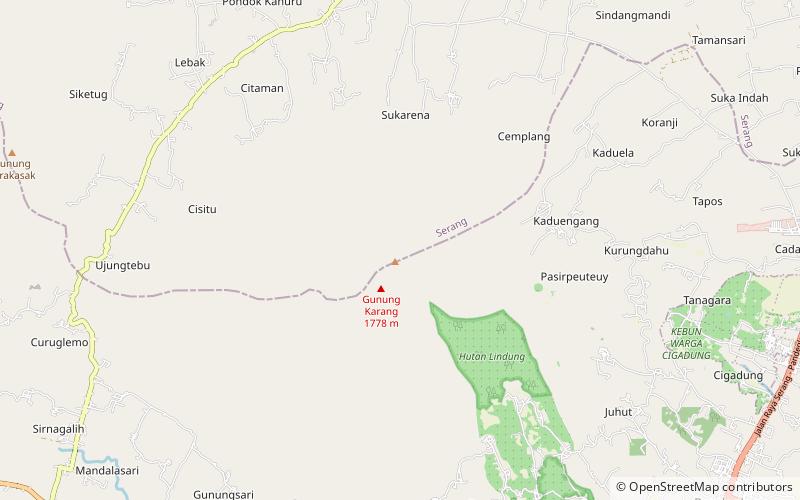 Gunung Karang location map