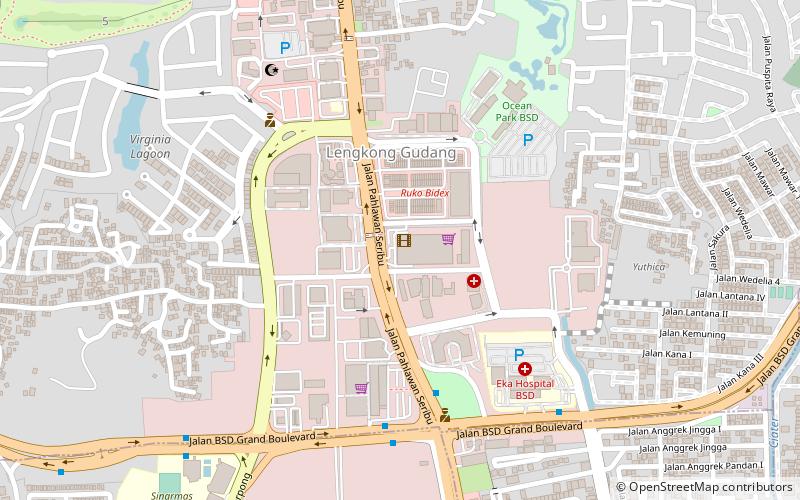 teras kota tangerang location map