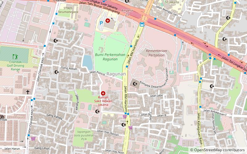 Ragunan location map