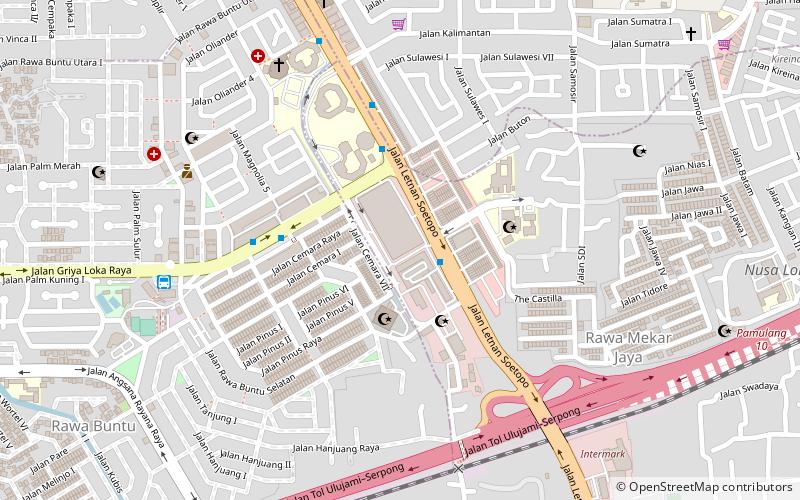 pasar modern bsd city jakarta location map