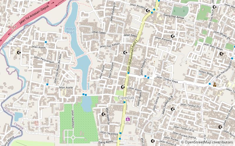 pasar timbul ciganjur jakarta location map