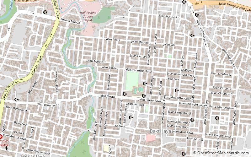 Mahakam Stadium location map