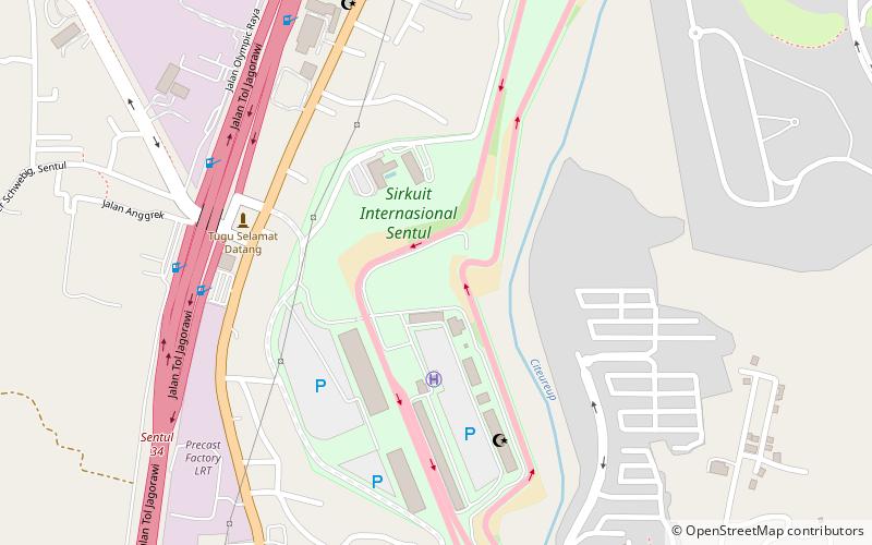 Circuit international de Sentul location map