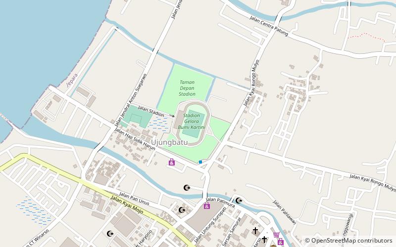 stadion gelora bumi kartini jepara location map