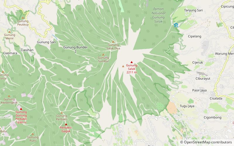 Wulkan Salak location map