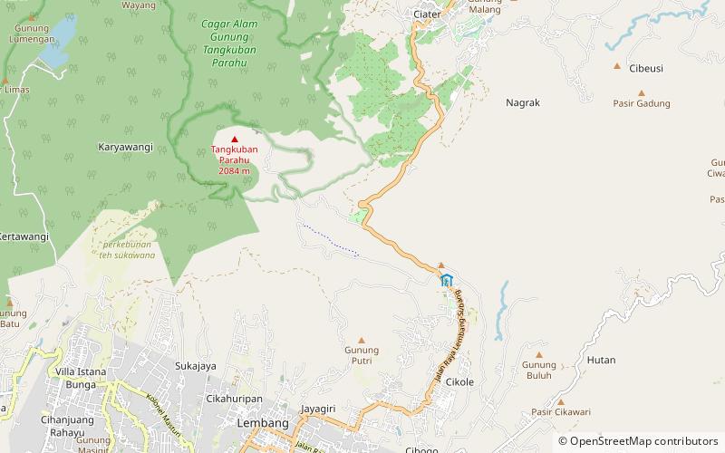 Tangkuban Perahu location map