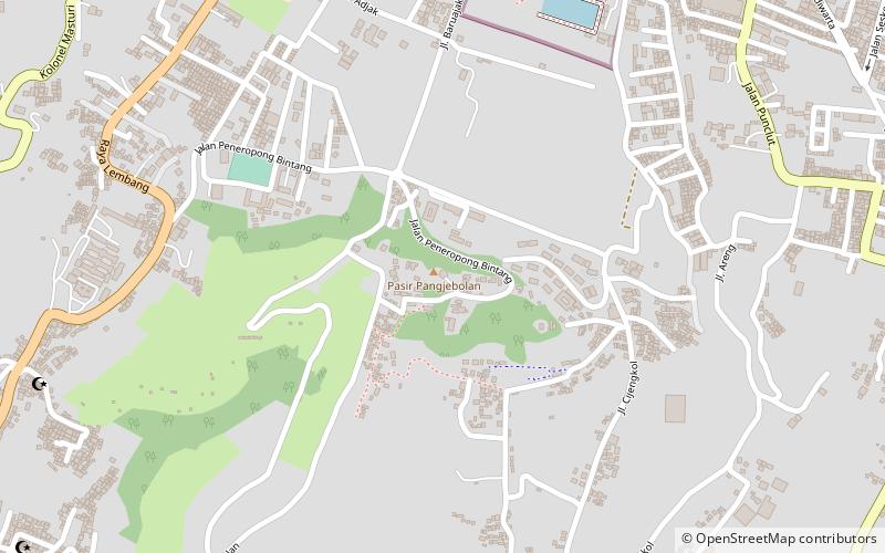 Bosscha-Observatorium location map