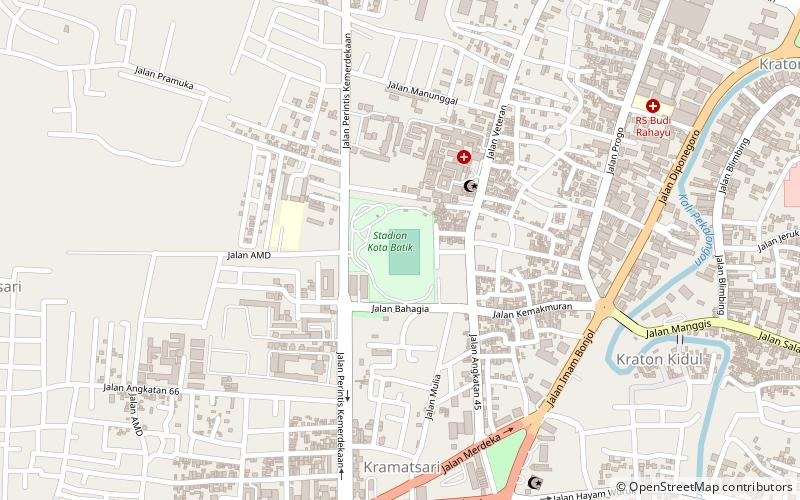 batik city stadium pekalongan location map