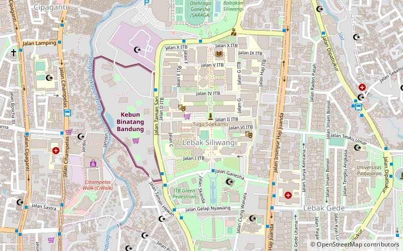Institut technologique de Bandung location map