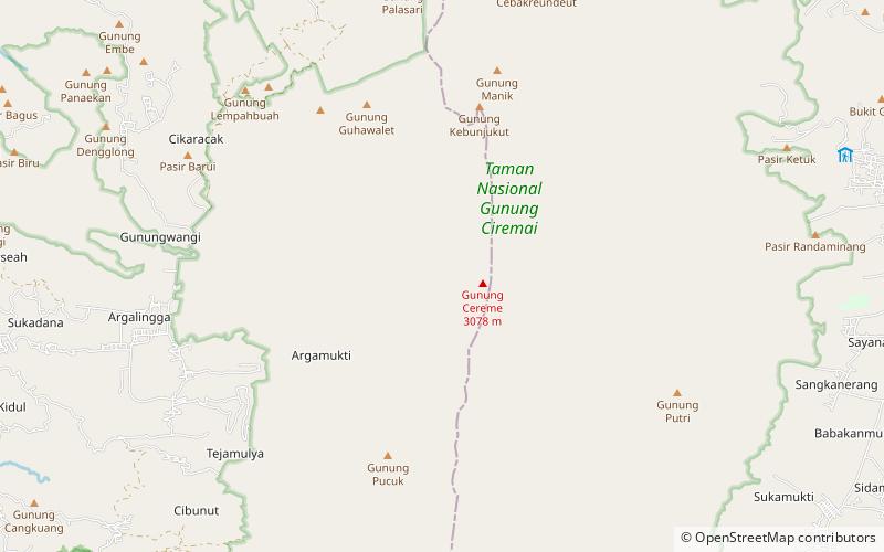 Monte Ceremai location map