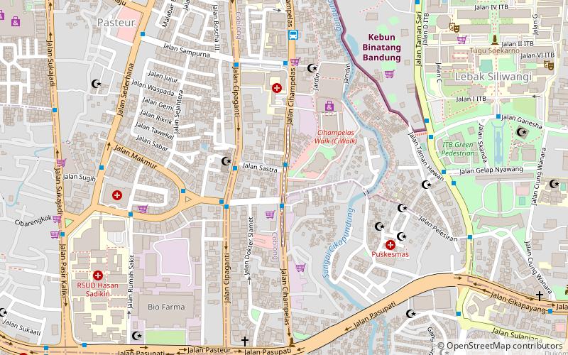 cihampelas walk bandung location map