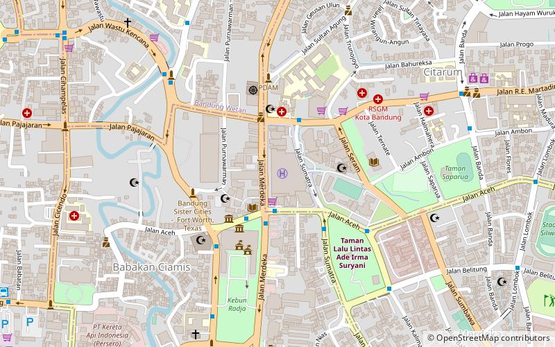 Bandung Indah Plaza location map