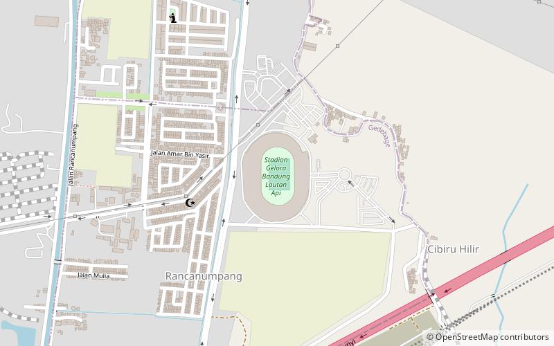Estadio Gelora Bandung Lautan Api location map