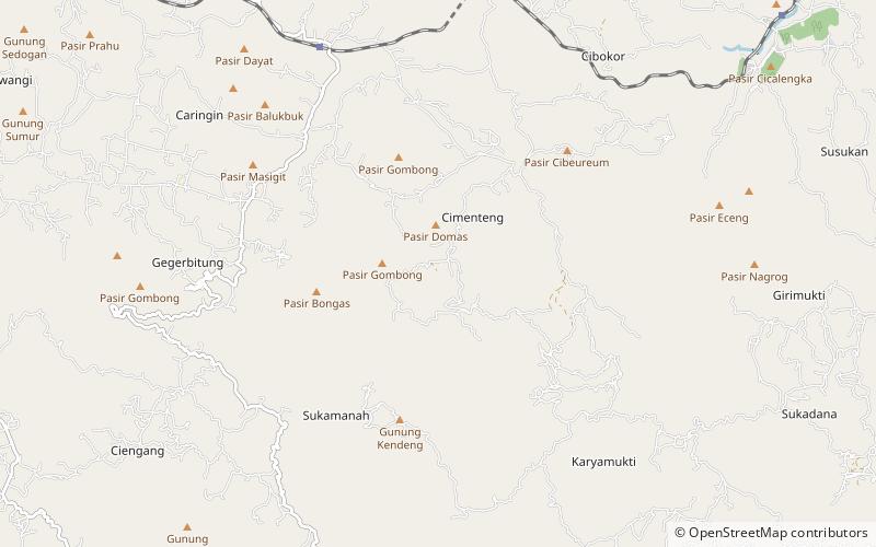 Gunung Padang Megalithic Site location map