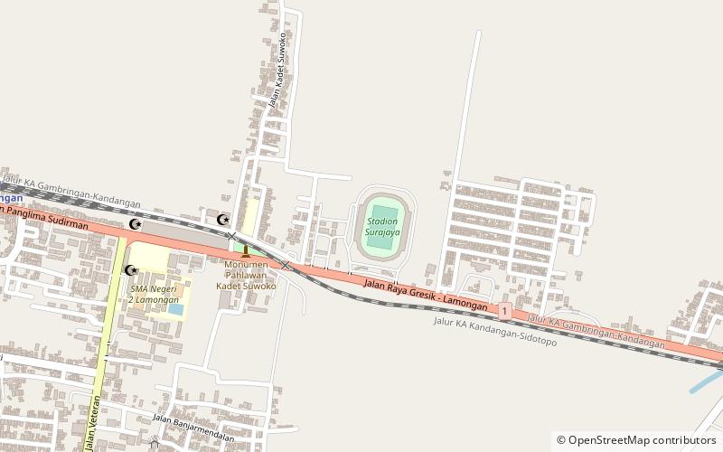 Surajaya Stadium location map
