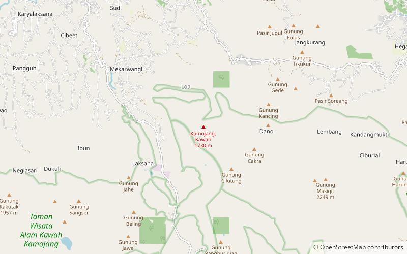 Kamojang location map
