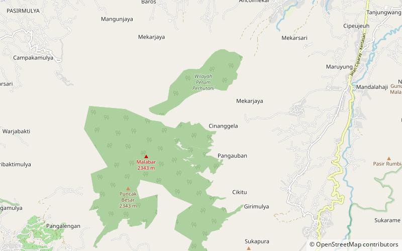 mount malabar location map