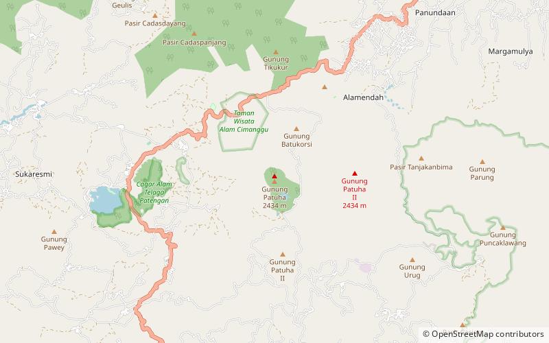 monte patuha location map