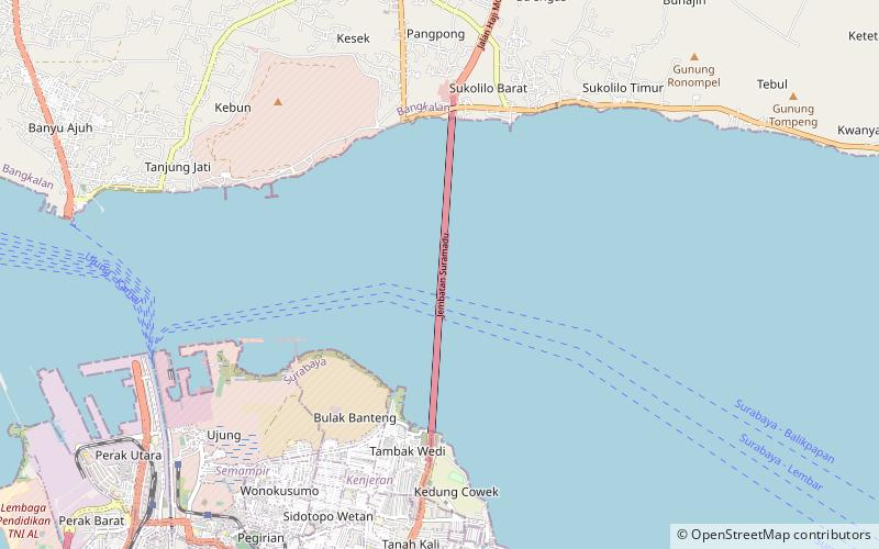 Most Suramadu location map
