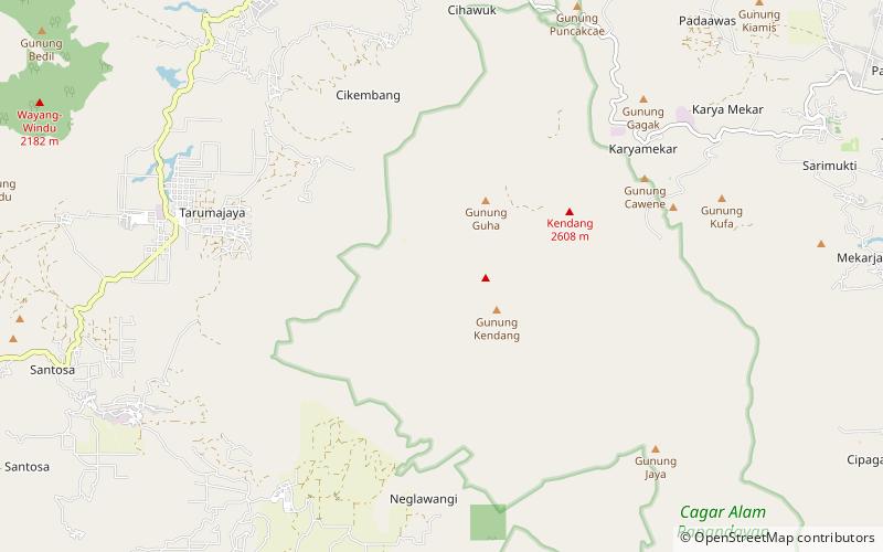 Monte Kendang location map