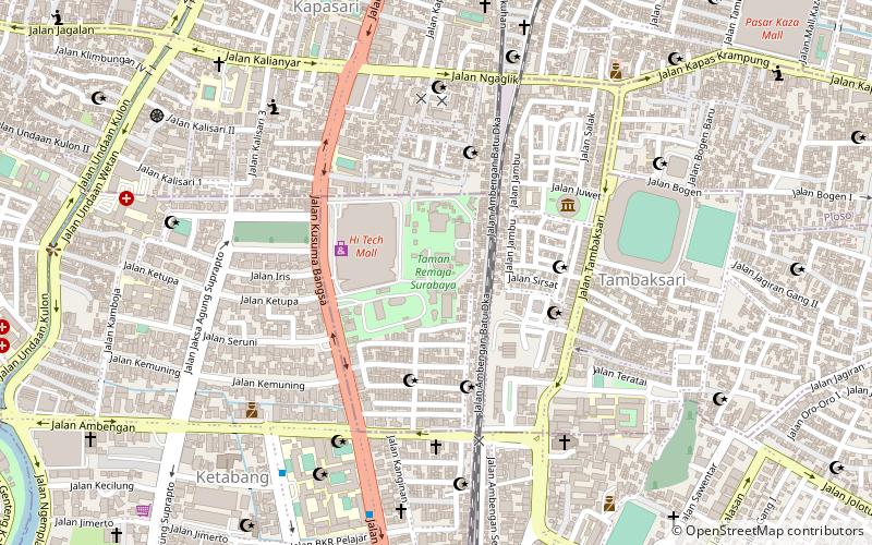 taman remaja surabaya location map