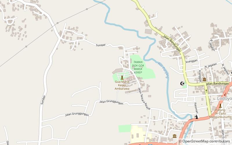goa maria kerep ambarawa location map