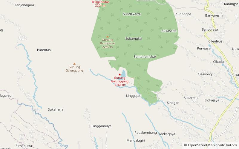Galunggung location map