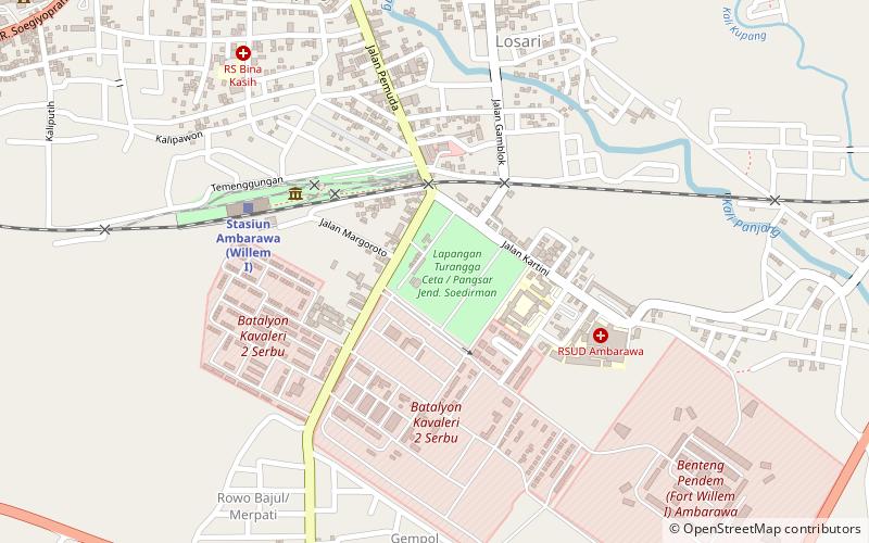lapangan turangga ceta pangsar jend soedirman ambarawa location map