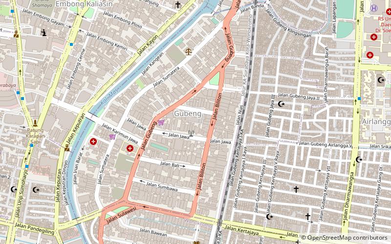 gubeng surabaya location map