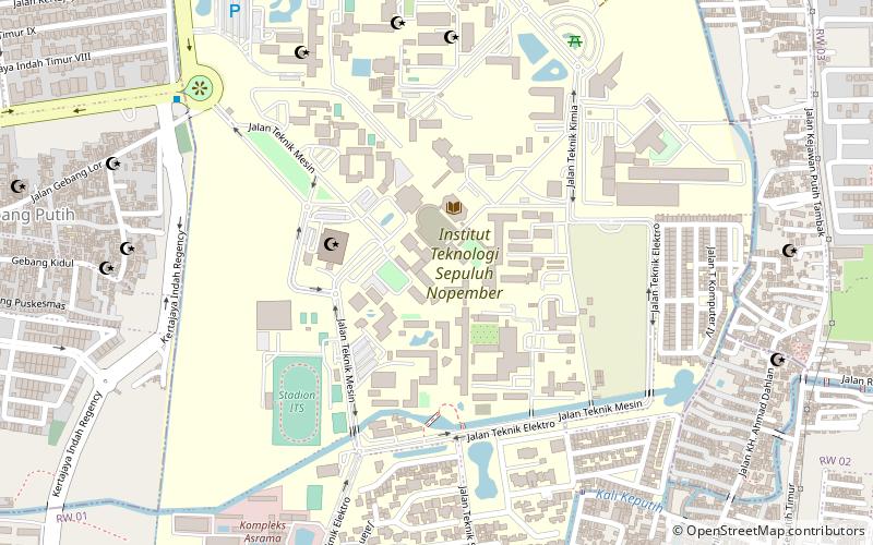 institut teknologi sepuluh nopember surabaya location map