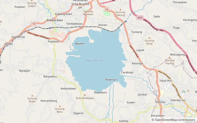 Rawa Pening location map