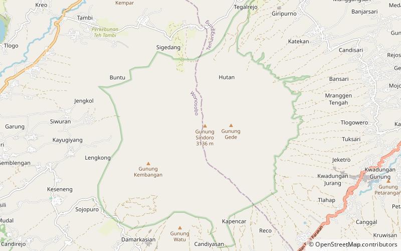 Mount Sindoro location map