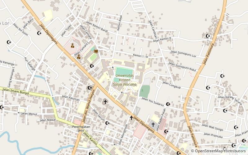 Satya Wacana Christian University location map