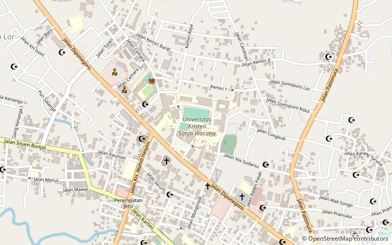 universitas kristen satya wacana salatiga location map