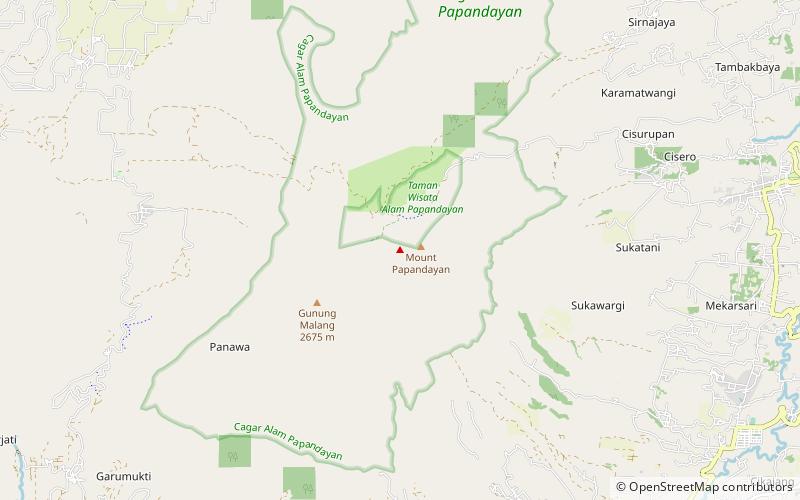 Mount Papandayan location map