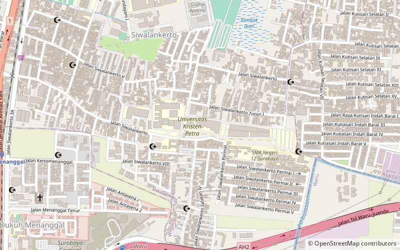 petra christian university surabaya location map