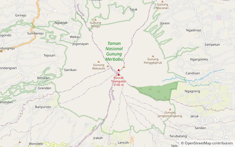 Merbabu location map